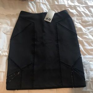 Black pencil skirt. TAGS STILL ON